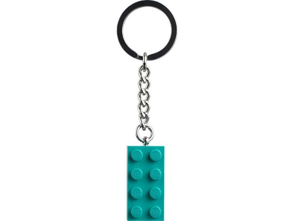 Lego Brick Keychain Teal