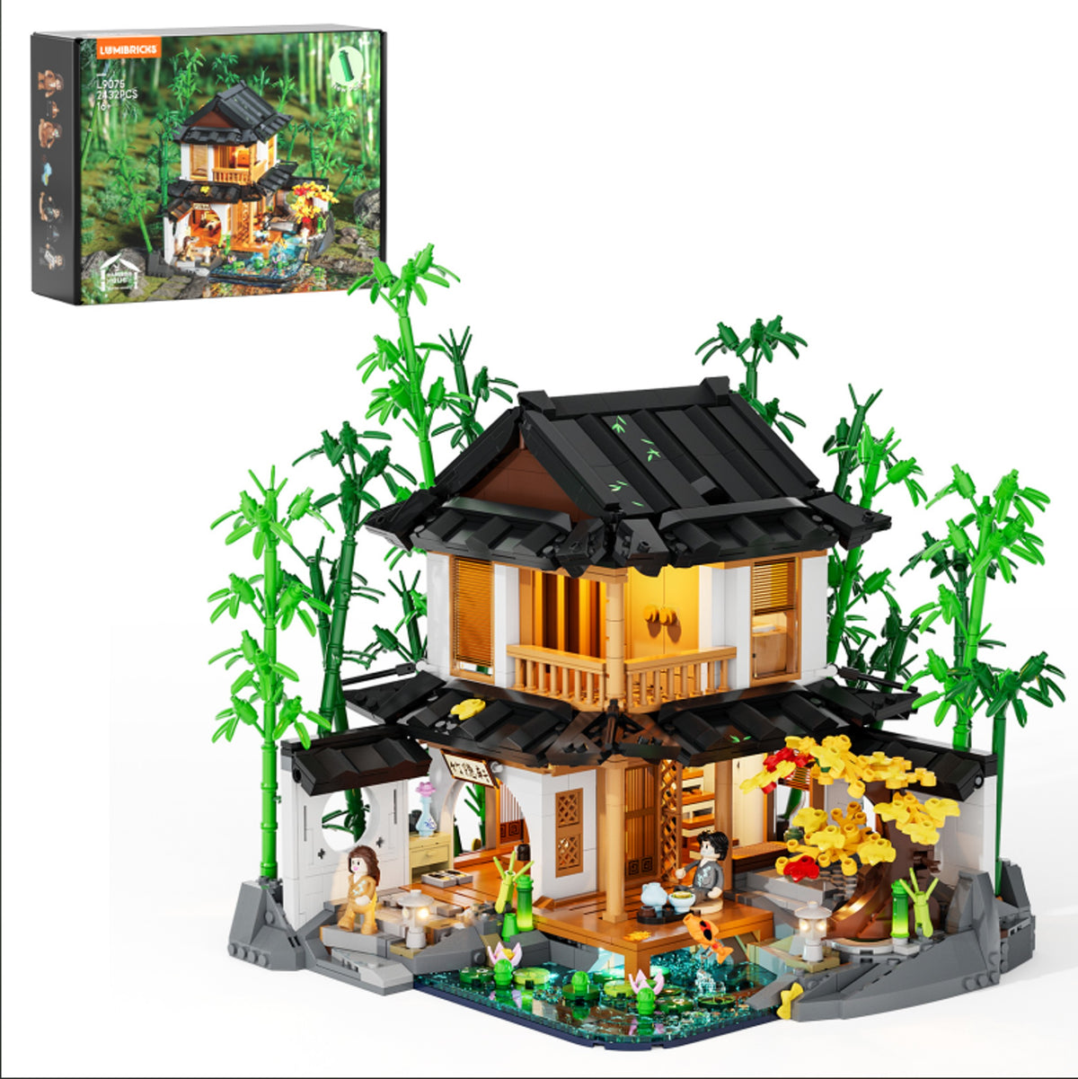 Lumibricks Bamboo House L9075-Bricking Lebanon