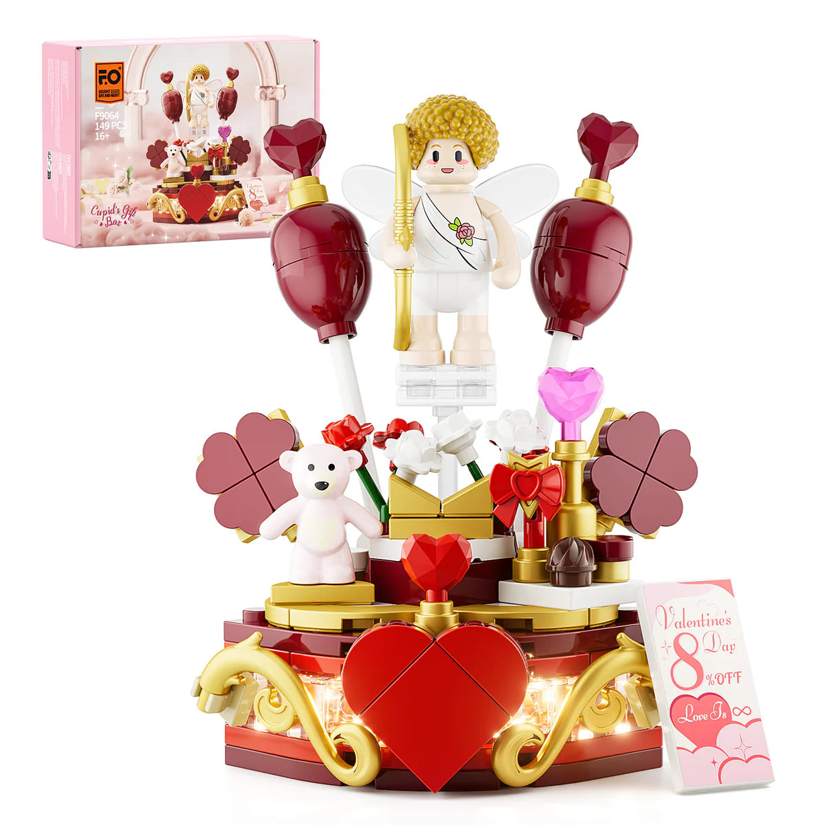 Lumibricks Cupid's Gift Box F9064-Bricking Lebanon