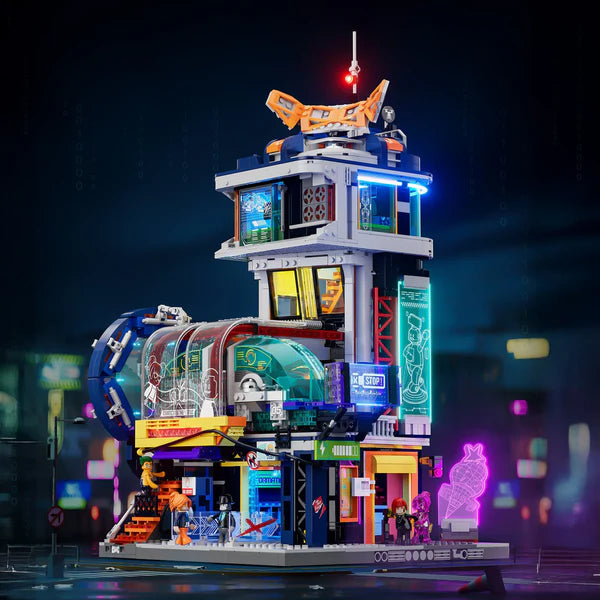 Lumibricks Floating Train Station L9098-Bricking Lebanon