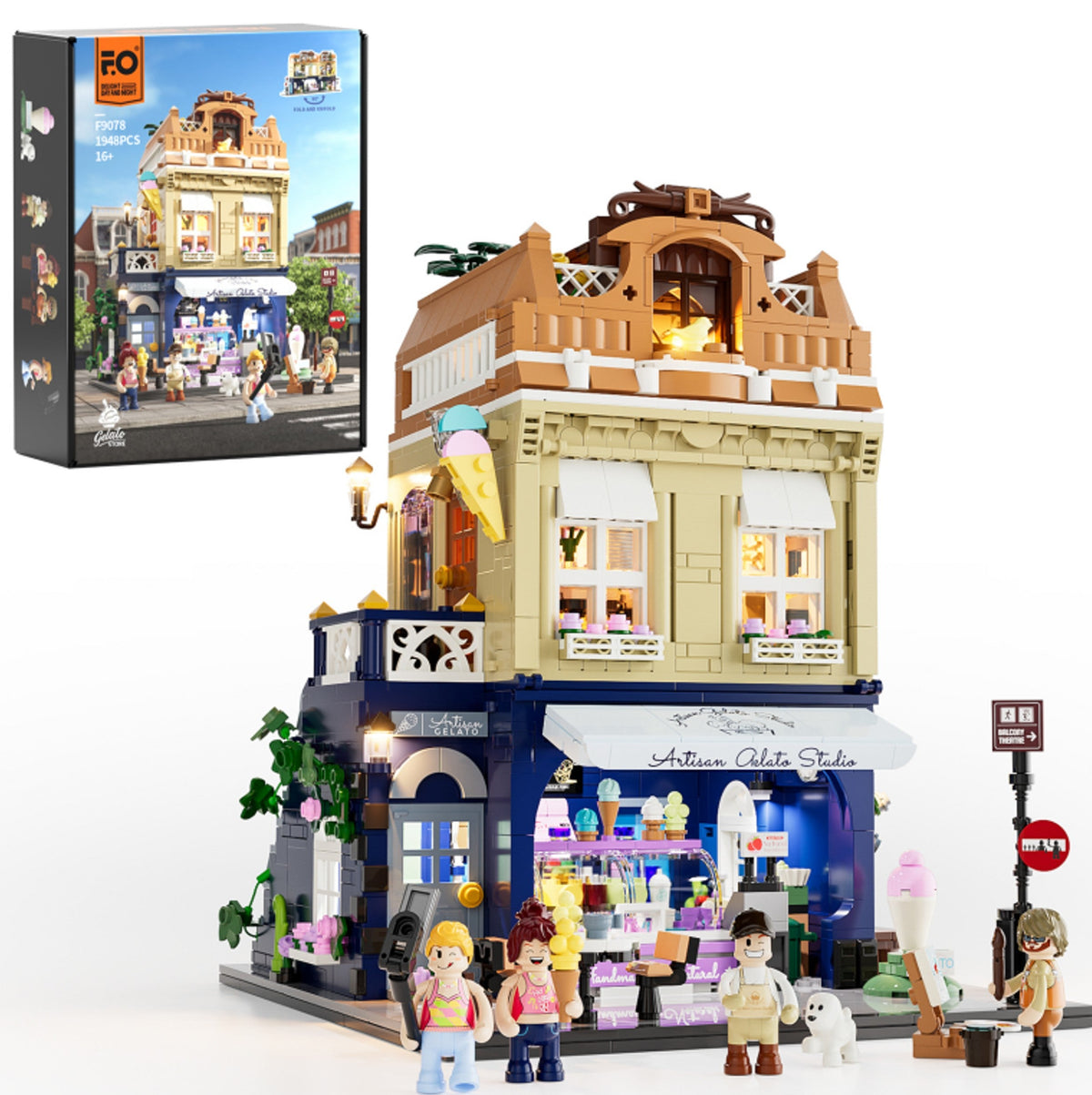 Lumibricks Gelato Store F9078-Bricking Lebanon