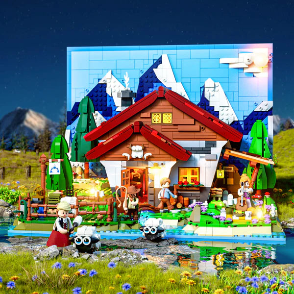 Lumibricks Shepherd's Cottage & Sheepfold L9094-Bricking Lebanon