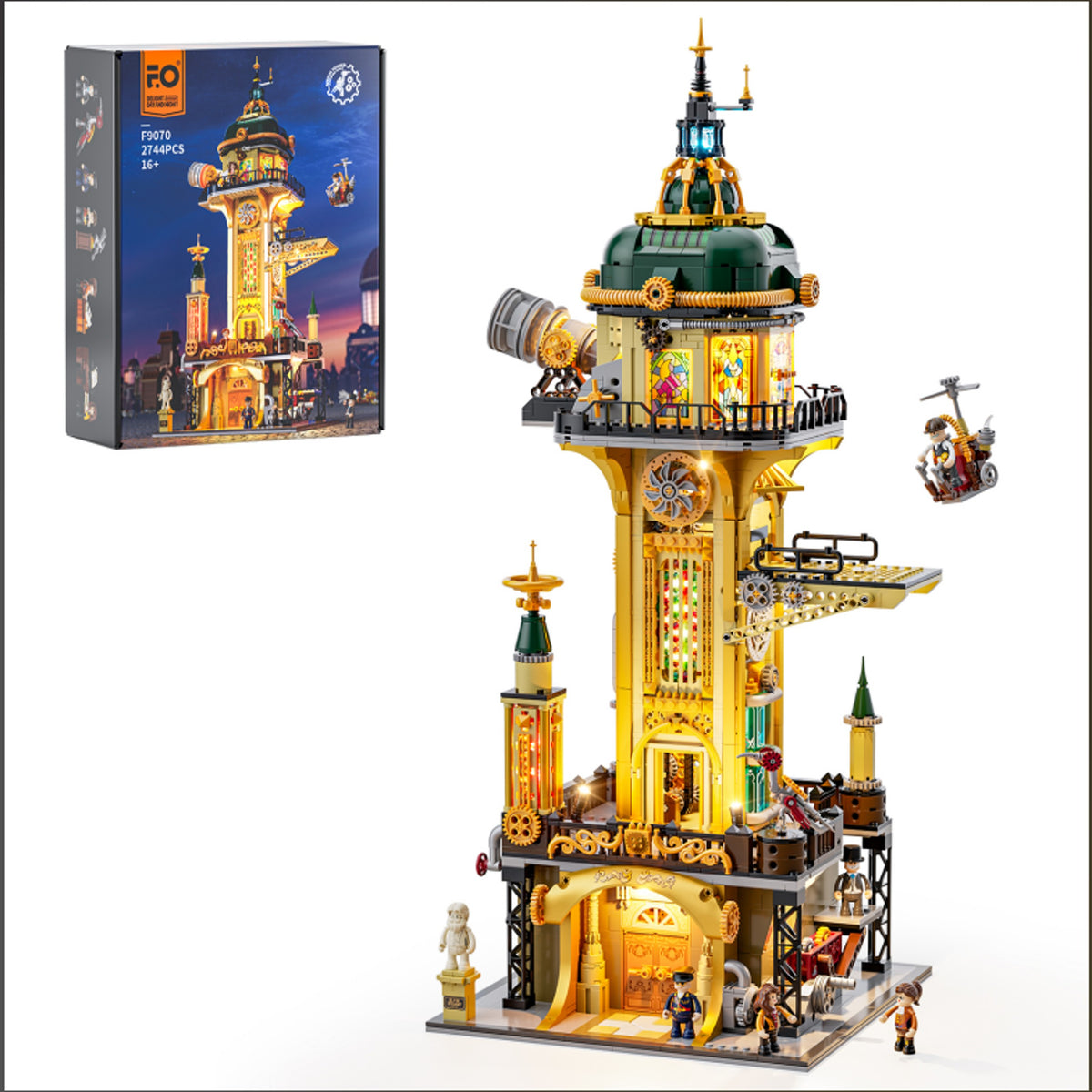 Lumibricks Steampunk Watchtower F9070-Bricking Lebanon