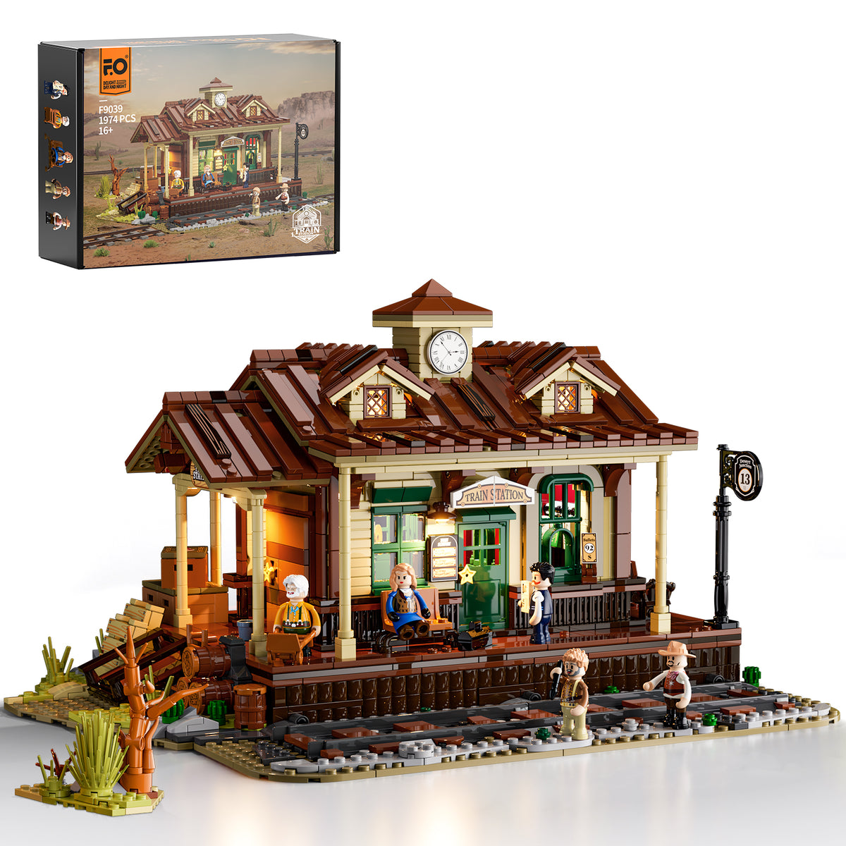 Lumibricks Train Station F9039-Bricking Lebanon