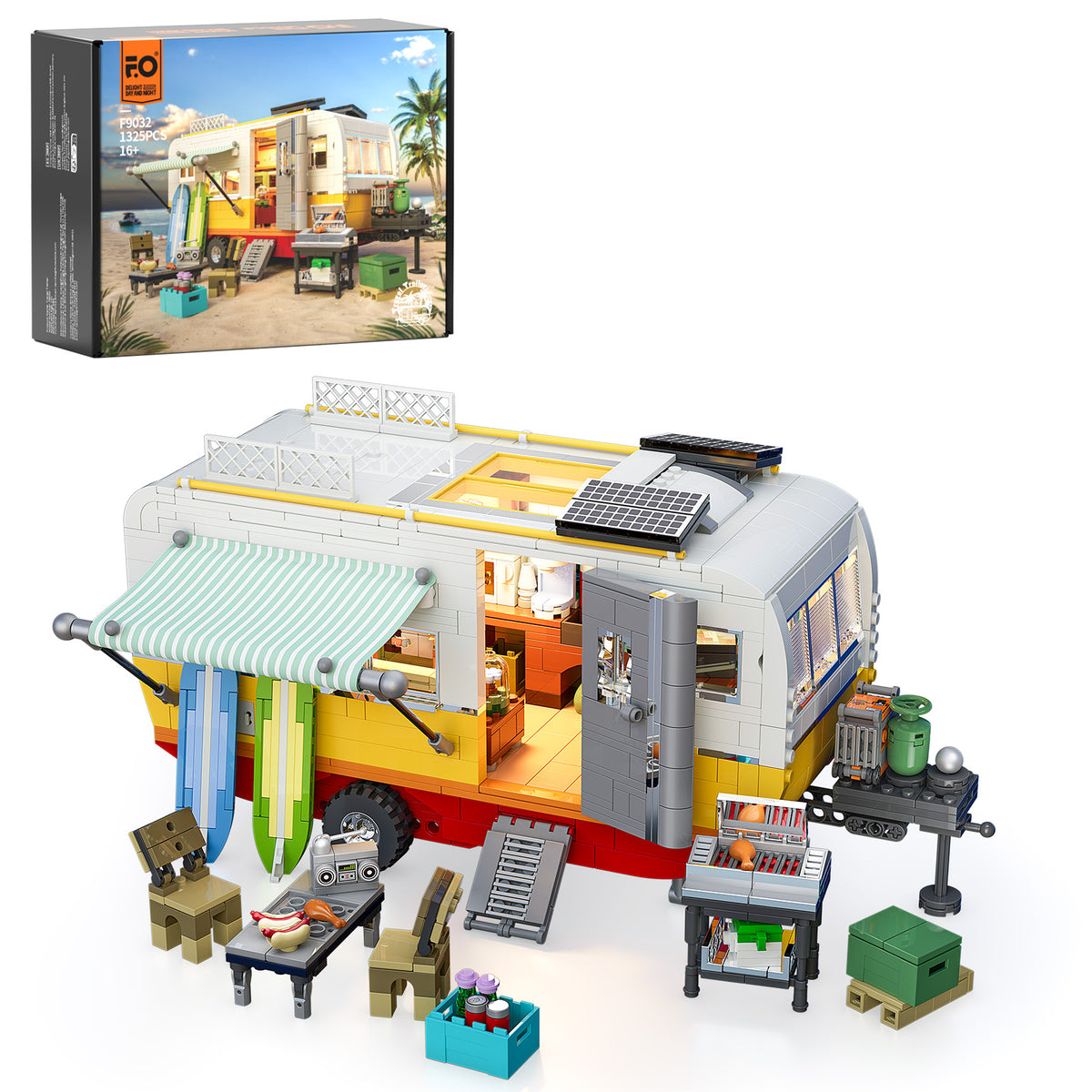 Lumibricks Travel Trailer F9032-Bricking Lebanon