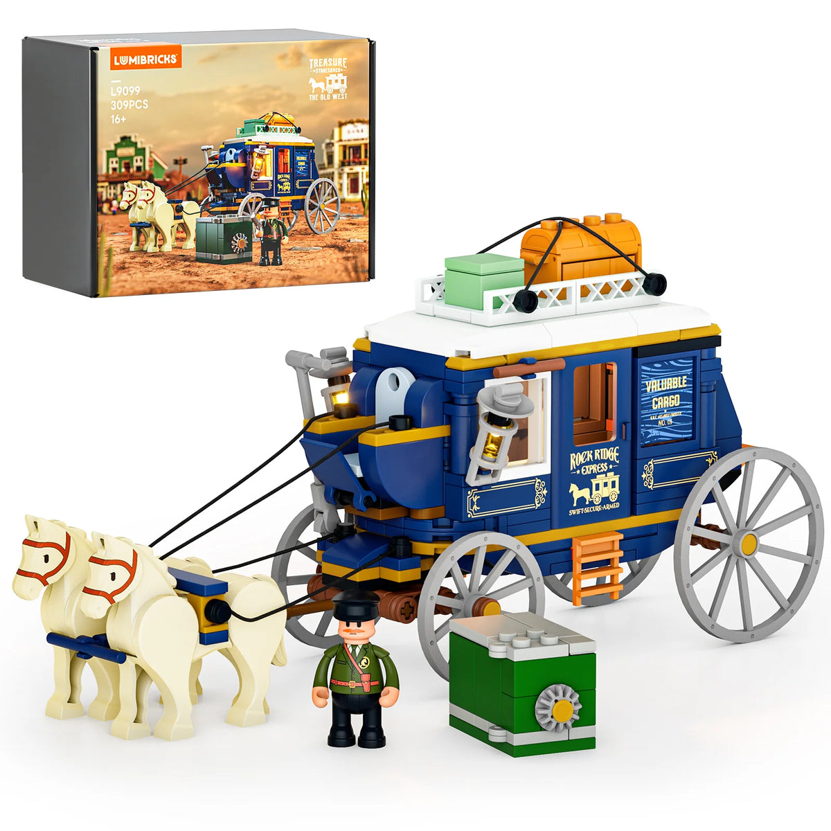 Lumibricks Treasure Stagecoach L9099-Bricking Lebanon