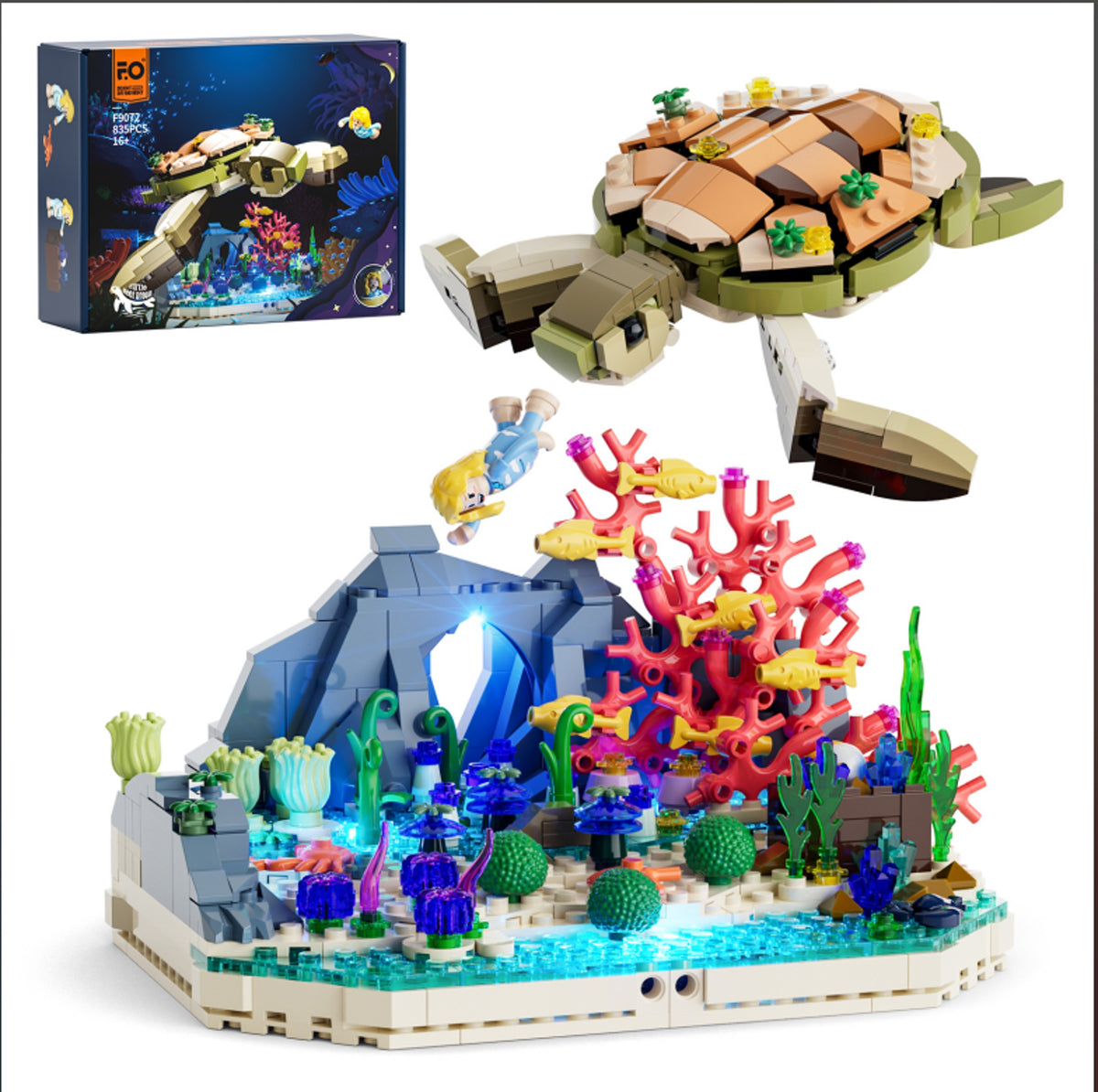 Lumibricks Turtle Reef Dream F9072-Bricking Lebanon