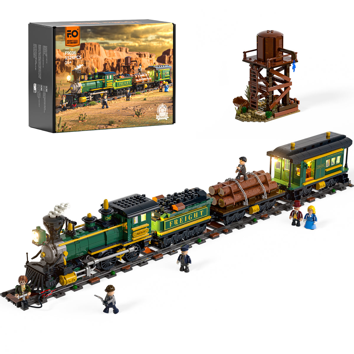 Lumibricks Western Freight Train F9036-Bricking Lebanon