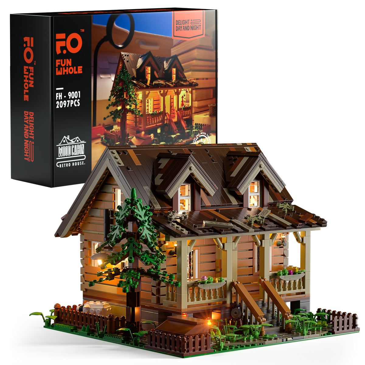 Lumibricks Wood Cabin FH9001-Bricking Lebanon