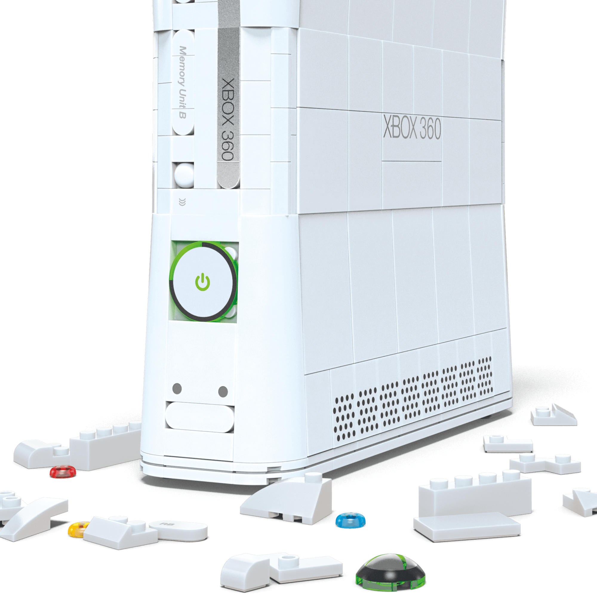 MEGA Showcase Microsoft Xbox 360 Collector Building Set with Lights