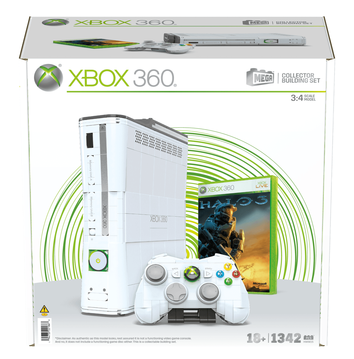 MEGA Showcase Microsoft Xbox 360 Collector with Lights-Bricking Lebanon