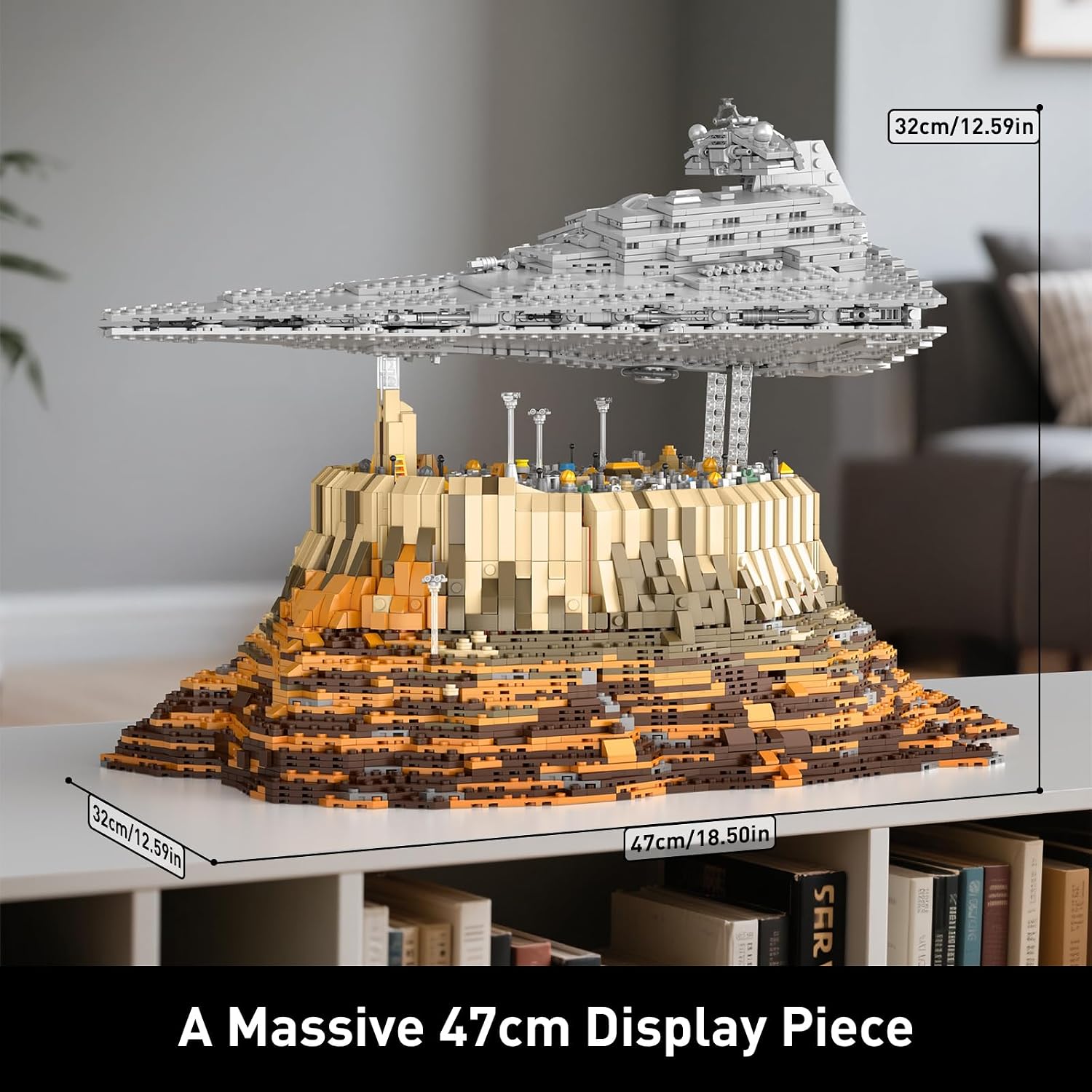 MOC WBBW Large Floating Spaceship 5162-Piece Building Kit - JG007