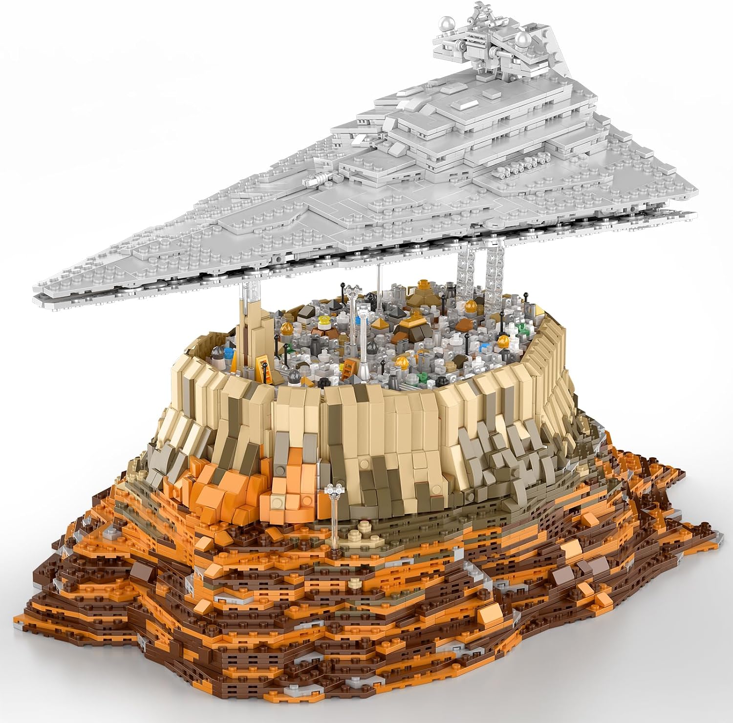 MOC WBBW Large Floating Spaceship 5162-Piece Building Kit - JG007