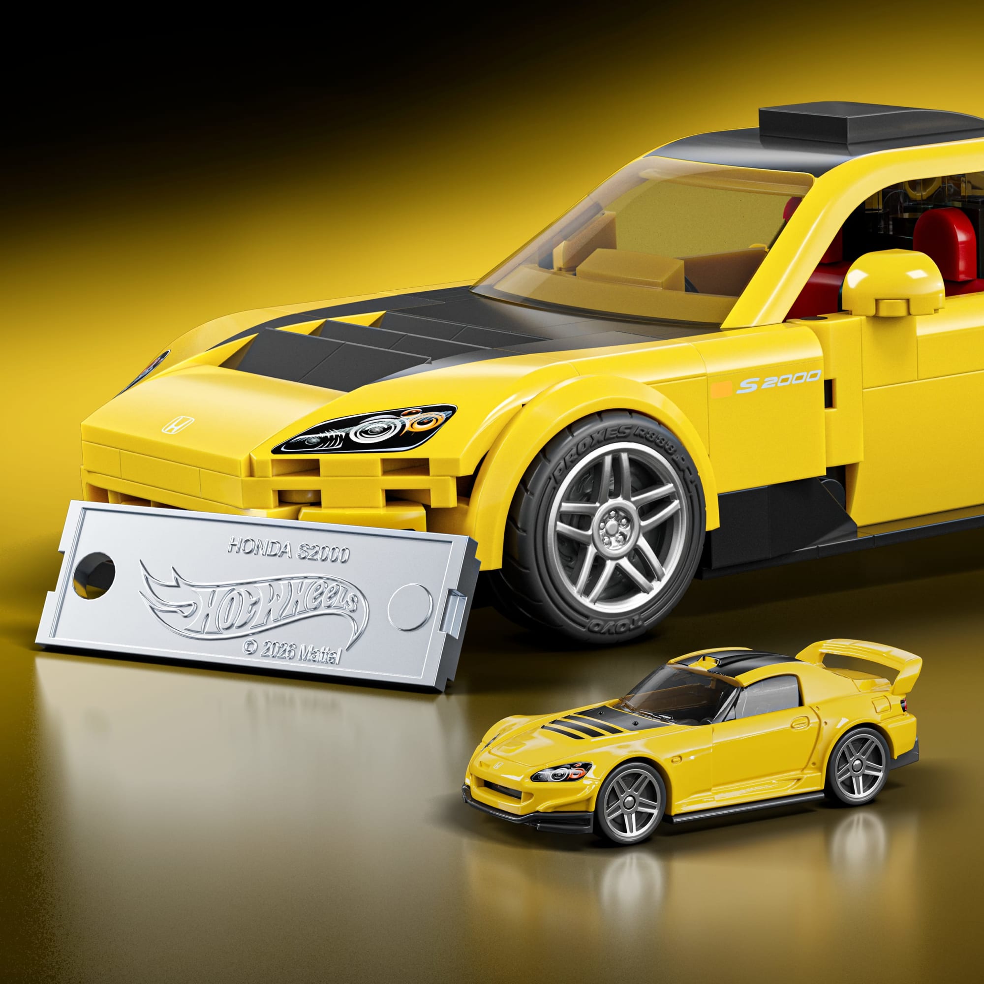Mattel Brick Shop Hot Wheels '07 Honda S2000 Building Set