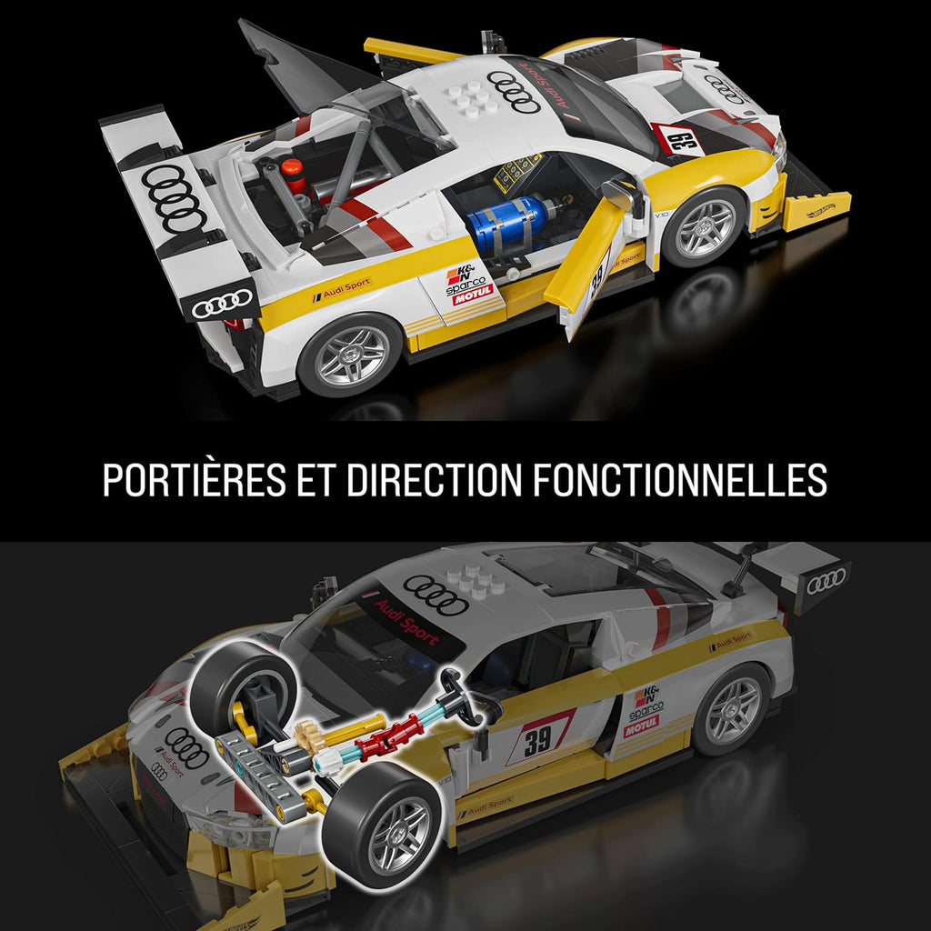 Mattel Brick Shop Hot Wheels 2015 Audi R8 LMS Construction Set