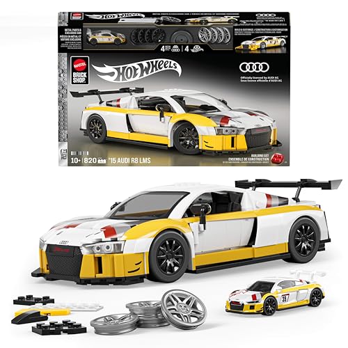 Mattel Brick Shop Hot Wheels 2015 Audi R8 LMS Construction Set