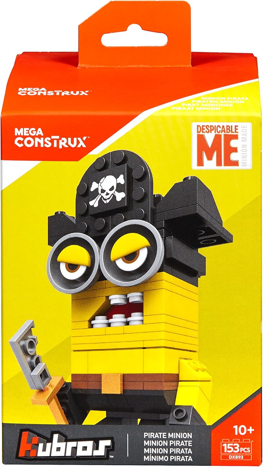 Mega Brands Kubros Pirate Minion Buildable Retro Plastic Figure Set