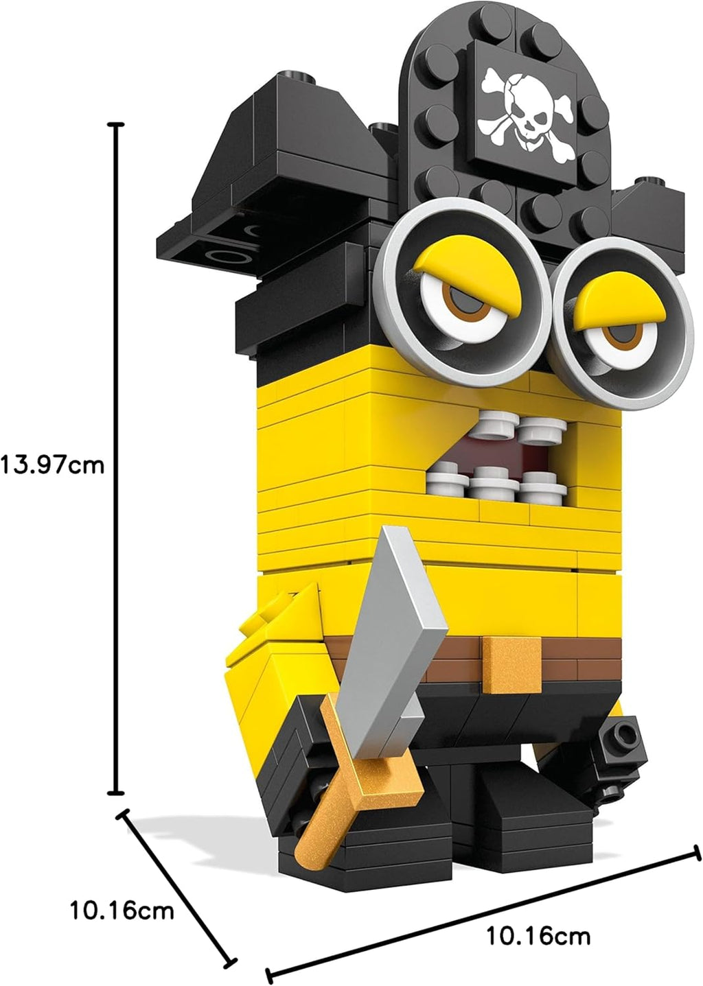 Mega Brands Kubros Pirate Minion Buildable Retro Plastic Figure Set