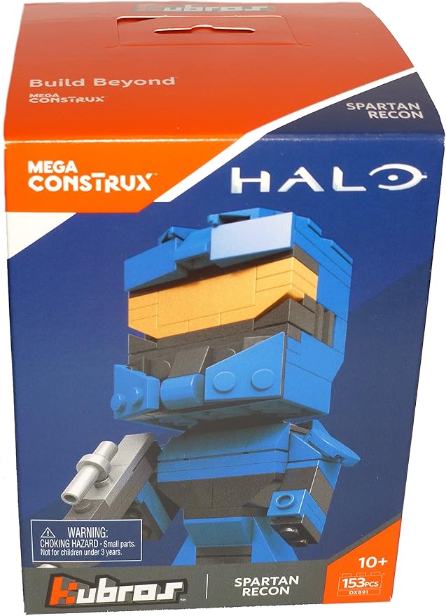 Mega Construx Kubros Halo Blue Spartan Buildable Figure 153 Pieces
