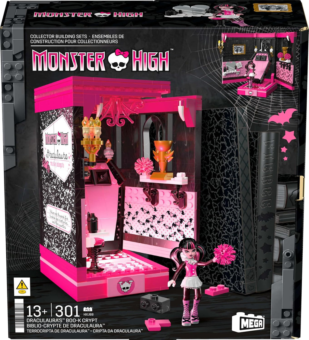 Mega Monster High Draculaura Biblio-Crypt Building Set 301 Pieces