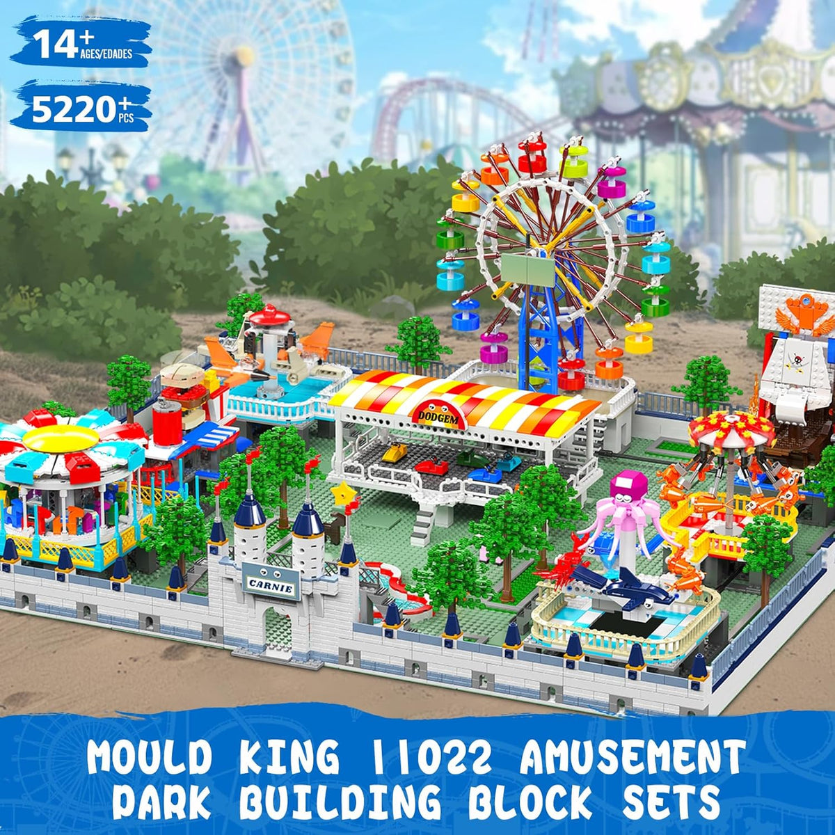Mould King Large Amusement Park 11014 MK11022-Bricking Lebanon