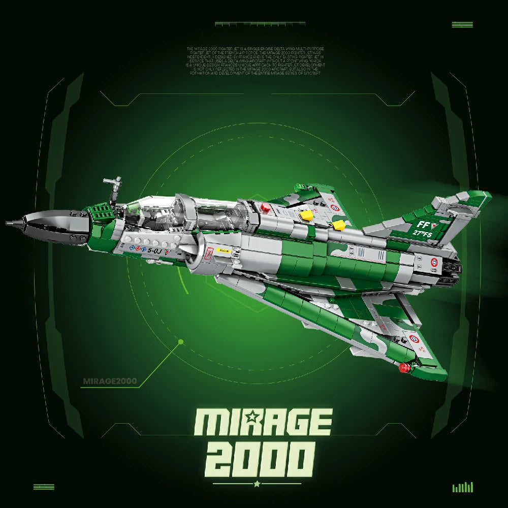 Reobrix 33044 Mirage 2000 Fighter Jet 1012pcs-Bricking Lebanon