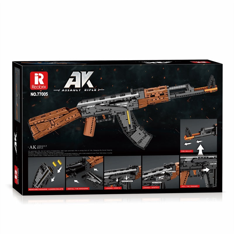 Reobrix 77005 AK-47 Assault Rifle Building Set 1238 Piece Model-Reobrix-Bricking Lebanon