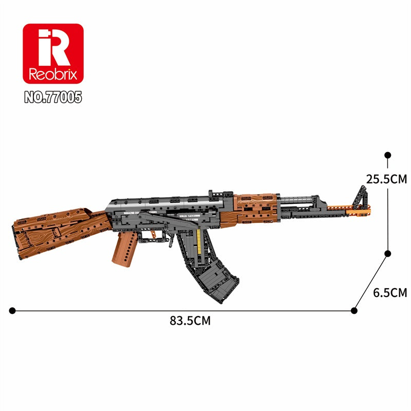 Reobrix 77005 AK-47 Assault Rifle Building Set 1238 Piece Model-Reobrix-Bricking Lebanon