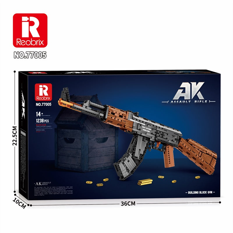 Reobrix 77005 AK-47 Assault Rifle Building Set 1238 Piece Model-Reobrix-Bricking Lebanon