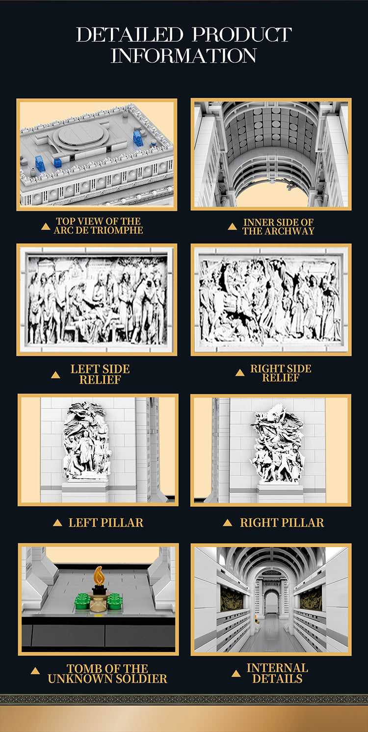 Reobrix L'Arc de Triomphe Paris Architecture Building Set-Reobrix-Bricking Lebanon