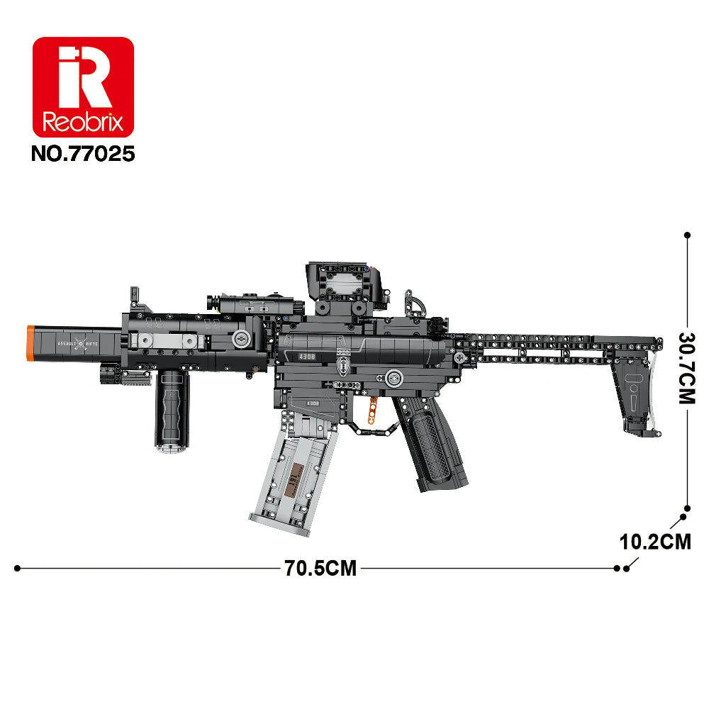 Reobrix - MCX Assault Rifle Military ABS Plastic Set - 77025
