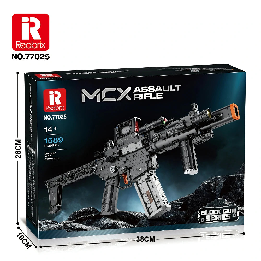 Reobrix - MCX Assault Rifle Military ABS Plastic Set - 77025