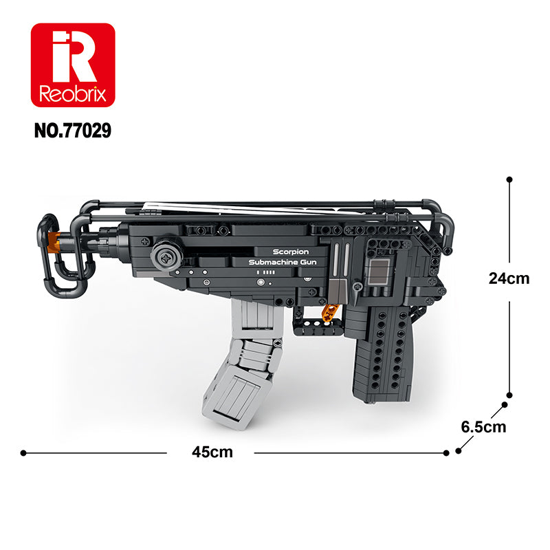 Reobrix - Scorpion Submachine Gun Building Block - RB77029