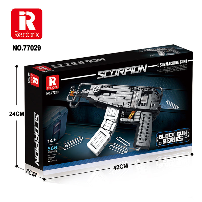 Reobrix - Scorpion Submachine Gun Building Block - RB77029
