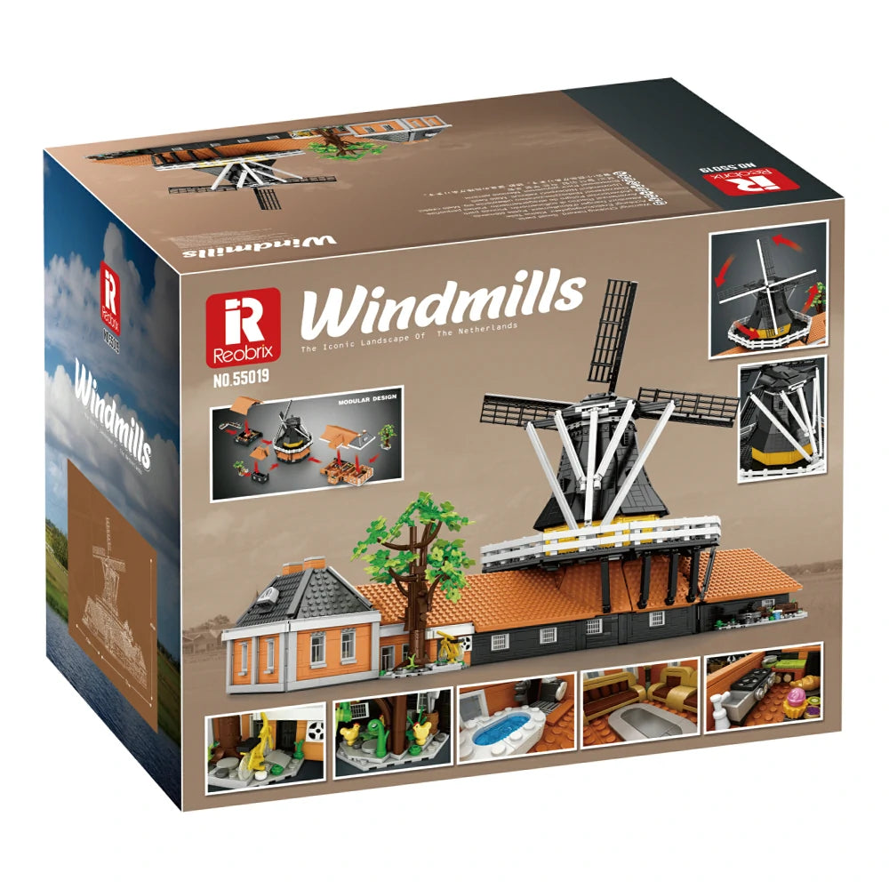 Reobrix Windmills Building Set - Creator ABS Plastic - 55019