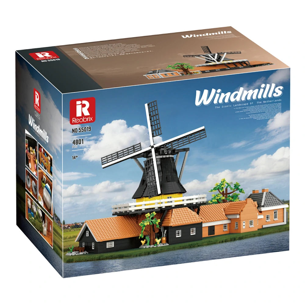 Reobrix Windmills Building Set - Creator ABS Plastic - 55019