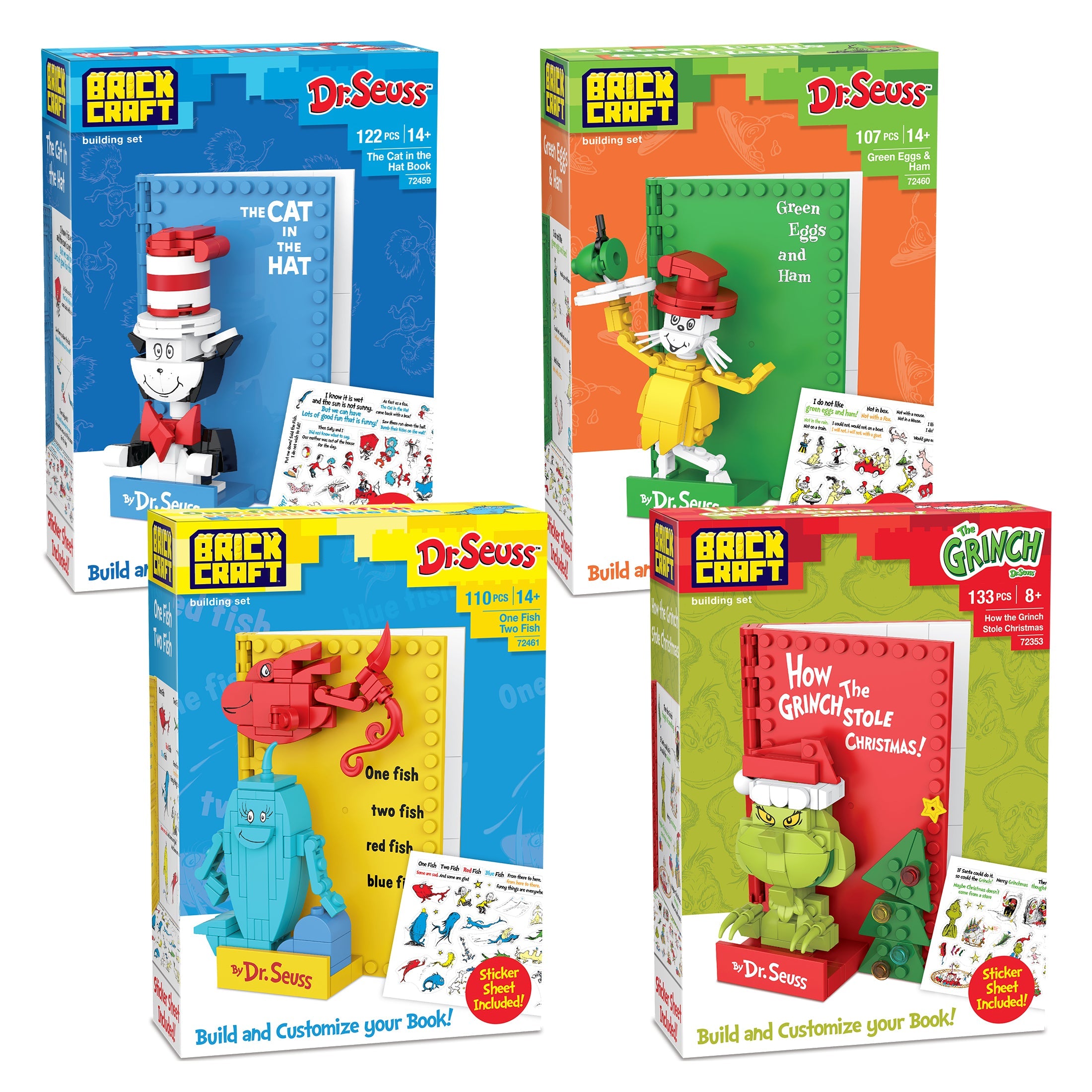 Dr. Seuss - Storytime Book Building Set Bundle