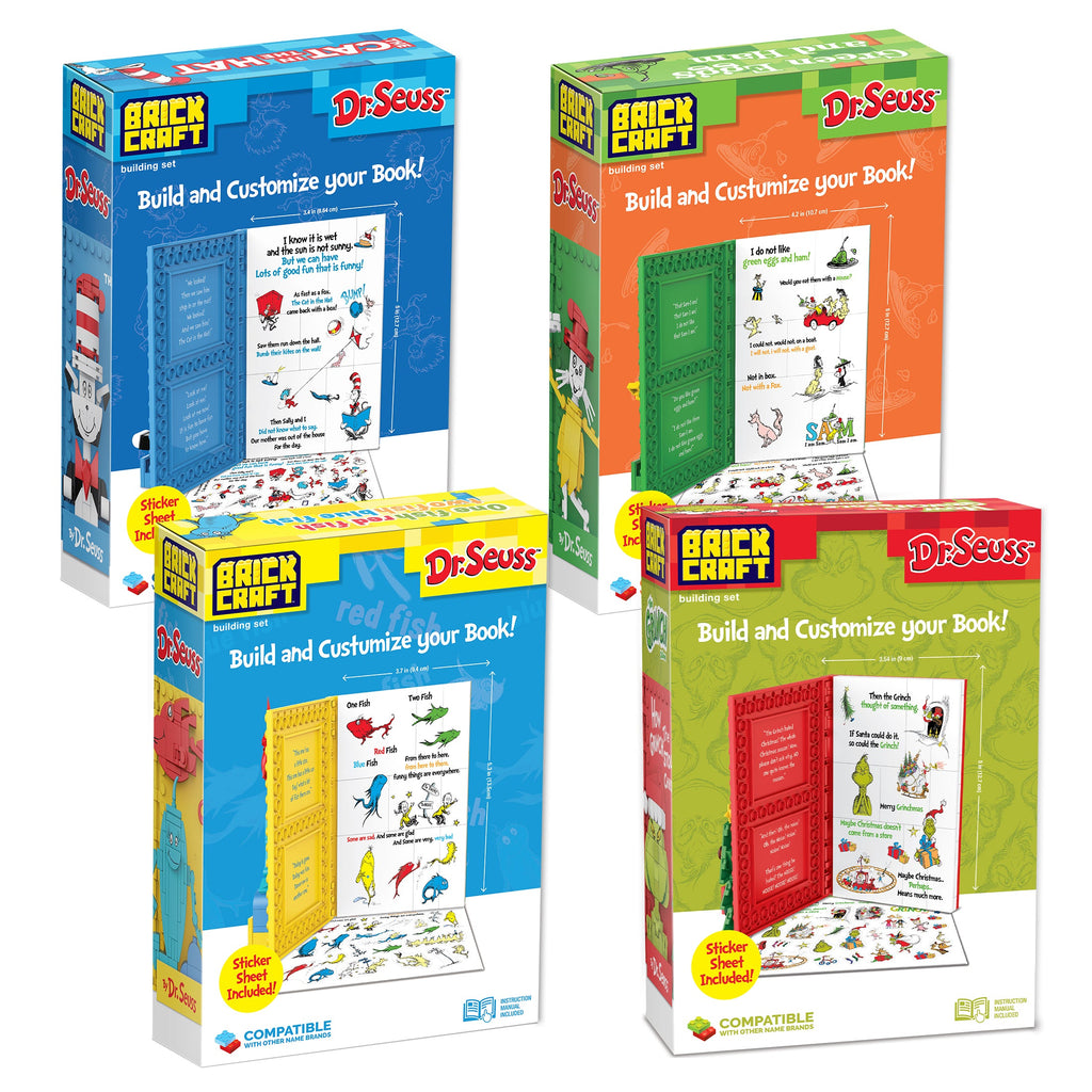 Dr. Seuss - Storytime Book Building Set Bundle