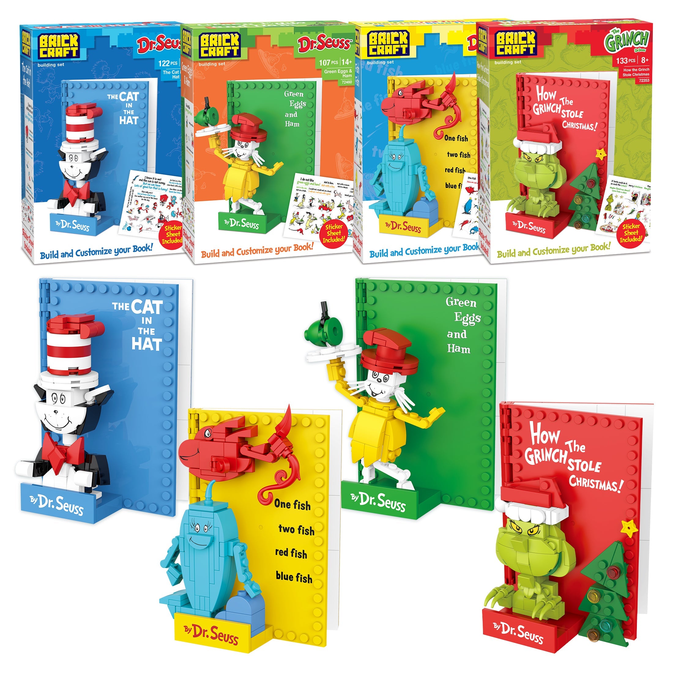 Dr. Seuss - Storytime Book Building Set Bundle