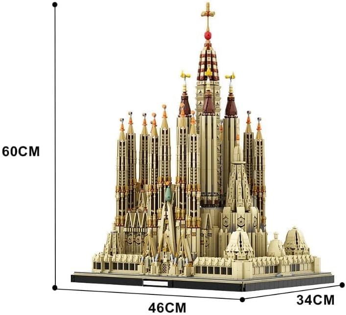 Sagrada Familia Cathedral Spain MOC Brick Set (10,049 Pieces)-Bricking Lebanon