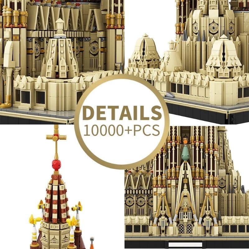 Sagrada Familia Cathedral Spain MOC Brick Set (10,049 Pieces)-Bricking Lebanon