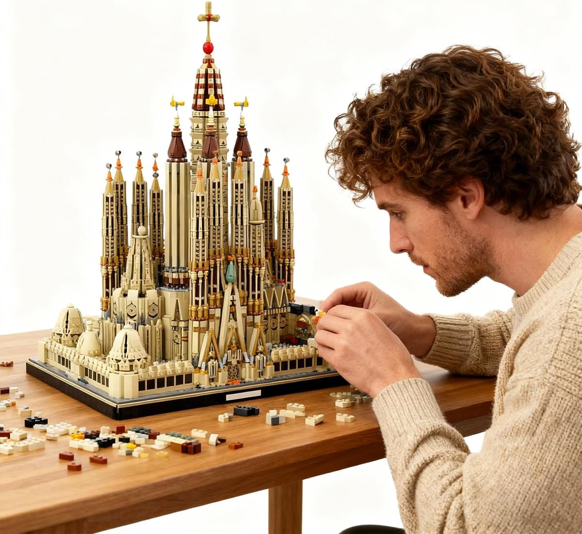 Sagrada Familia Cathedral Spain MOC Brick Set (10,049 Pieces)-Bricking Lebanon