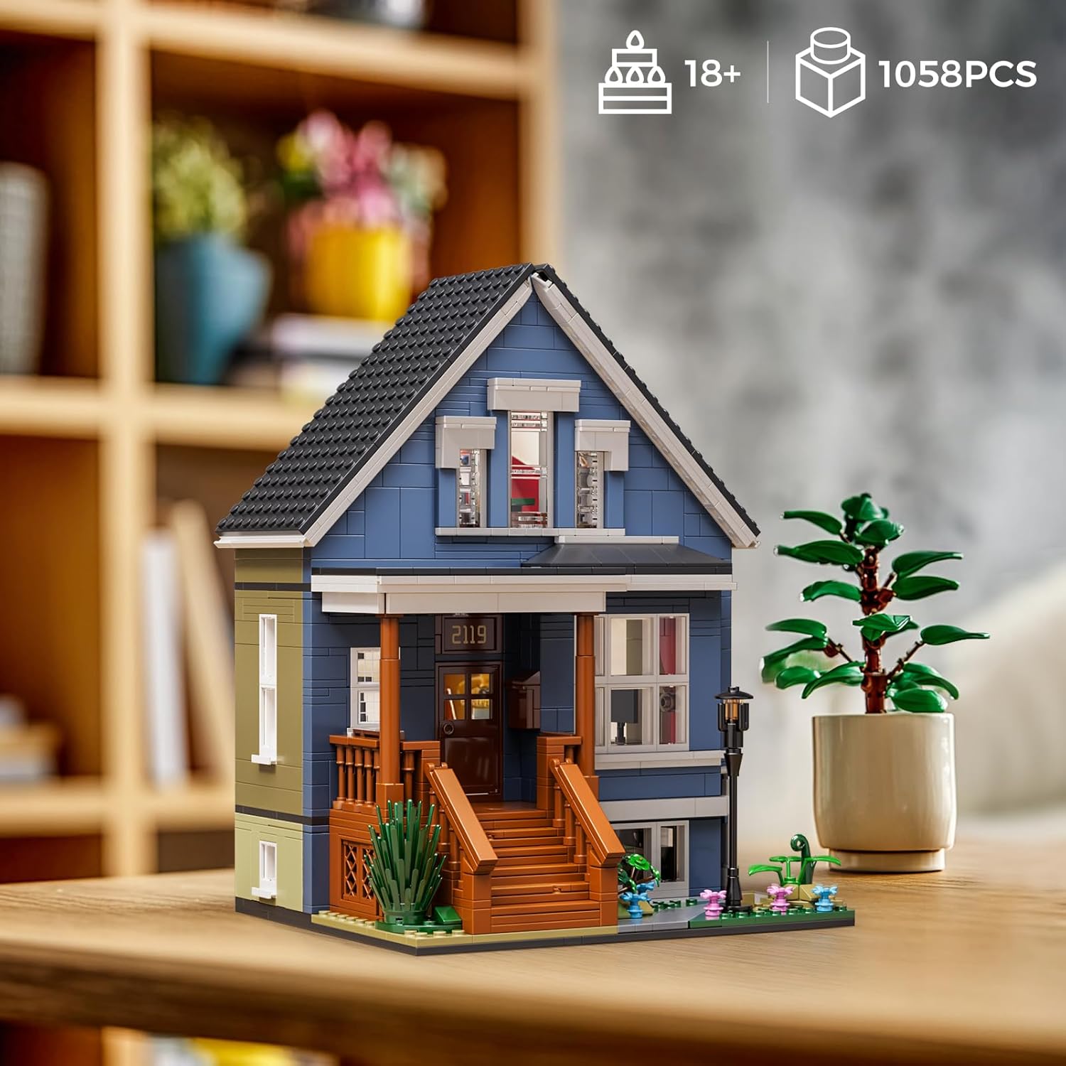 Shame House Building Blocks, Gallagher House TV Series Frank Fiona Creative Toys Set Compatible with Lego, Gift Decor for Fans 18+ Adult (1058 PCS)