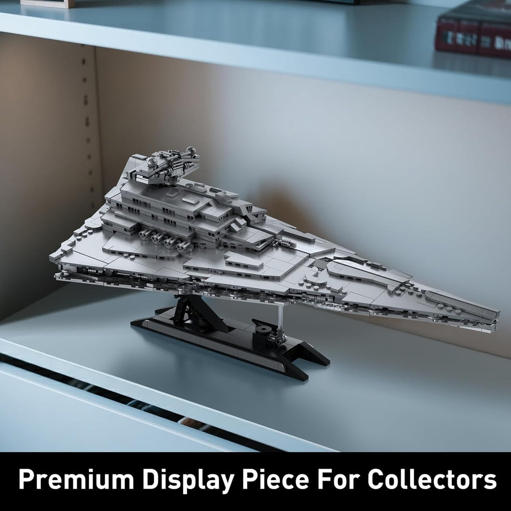 WBBW MOC Imperial-Class Destroyer Model - 1845-Piece Spaceship Set - JG073