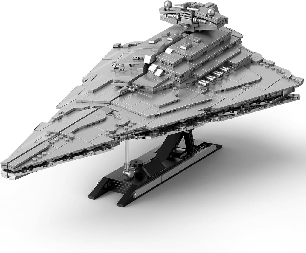 WBBW MOC Imperial-Class Destroyer Model - 1845-Piece Spaceship Set - JG073