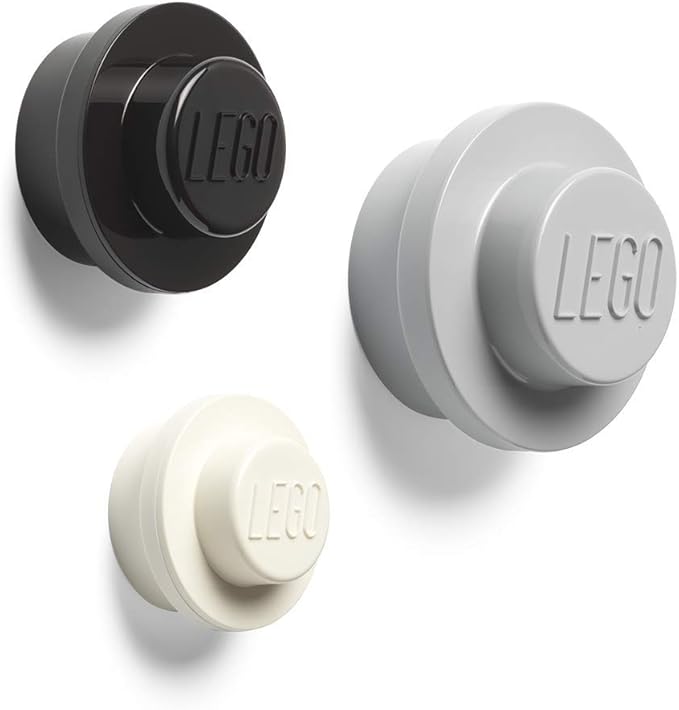 Lego Wall Hanger Set (Black, Grey, White)