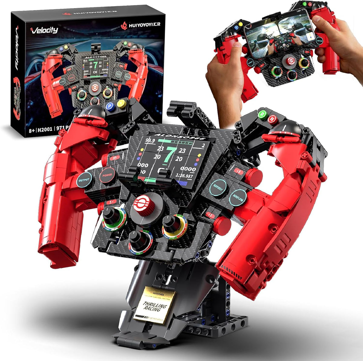Alonso F1 Series Steering Wheel Building Set H2001