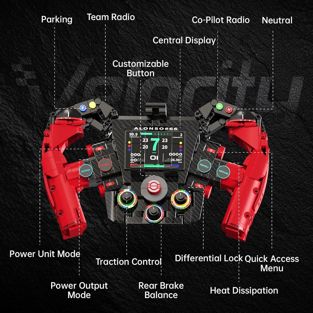 Alonso F1 Series Steering Wheel Building Set H2001