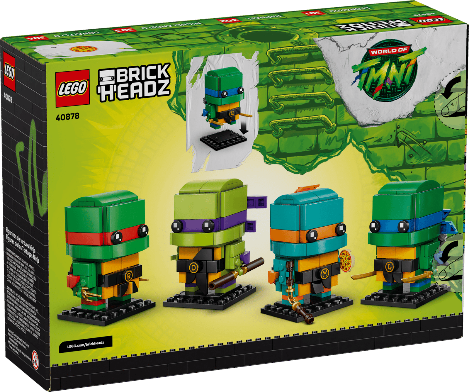 LEGO BrickHeadz Teenage Mutant Ninja Turtles Figures 40878