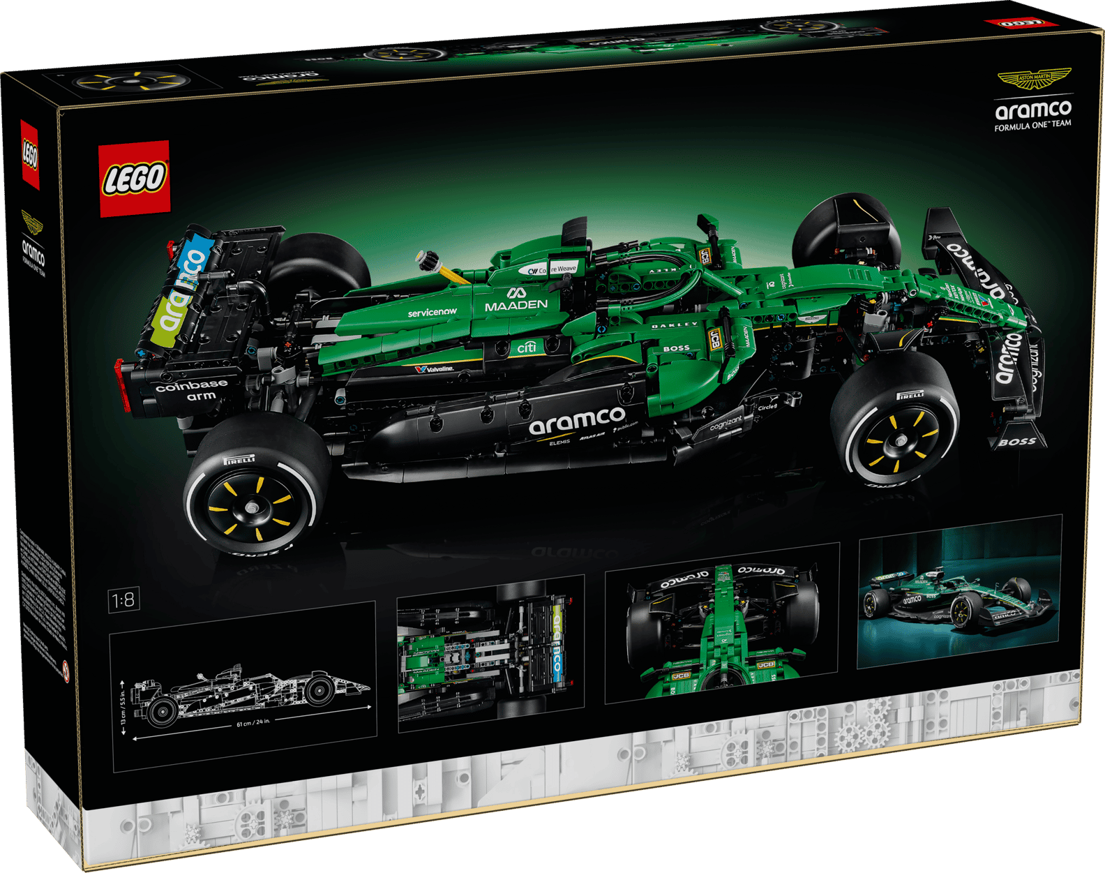 LEGO Technic Aston Martin AMR25 F1 Car 1:8 Scale 1547 Pieces